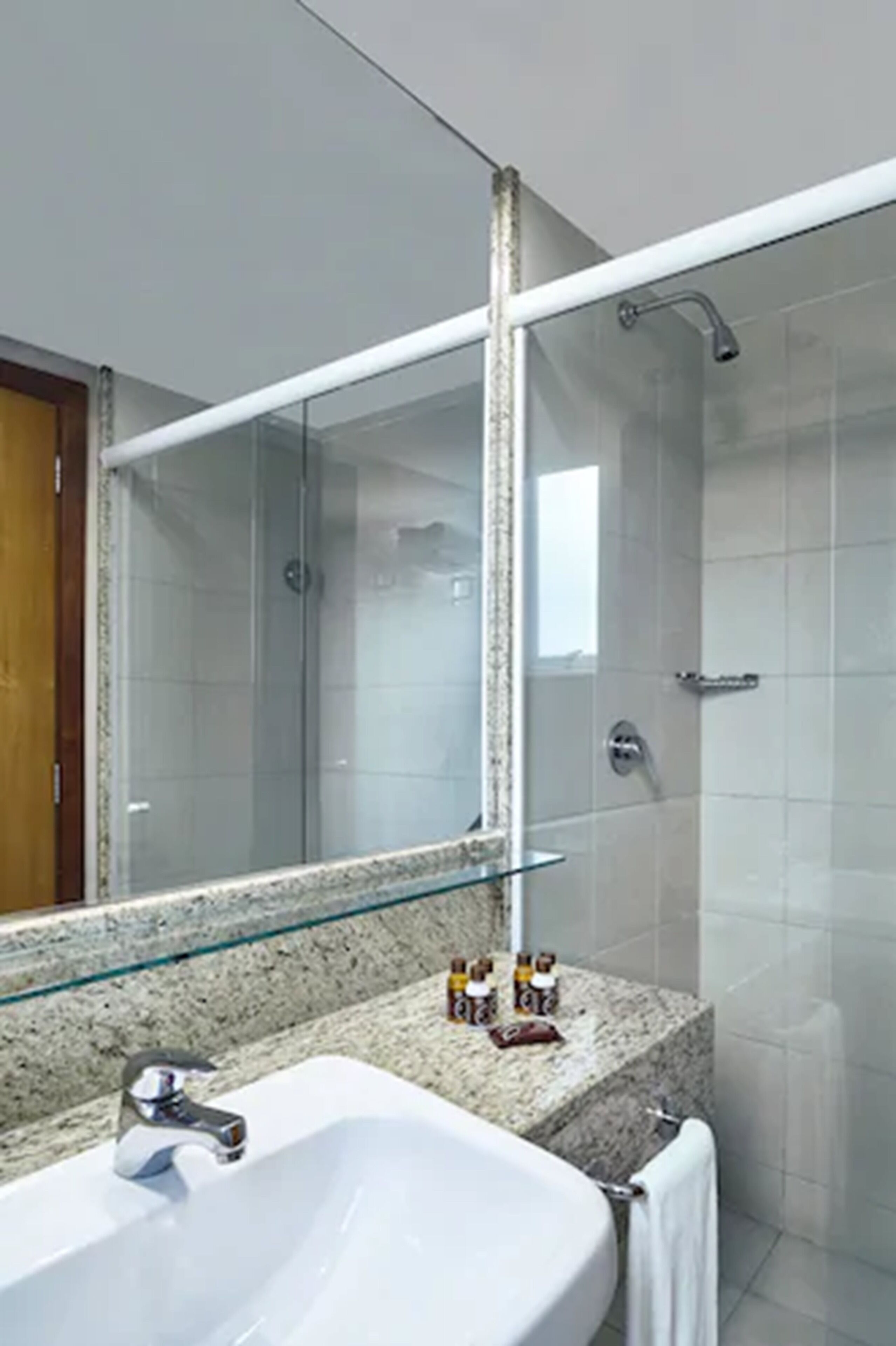 free toiletries, hair dryer, towels, soap