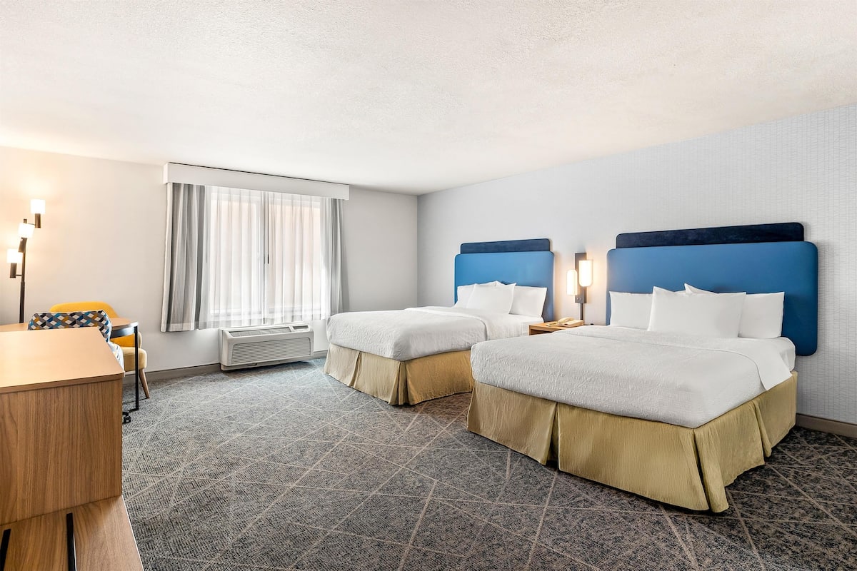 Room, 2 Queen Beds, Accessible, Non Smoking | In-room safe, desk, iron/ironing board, cribs (free)