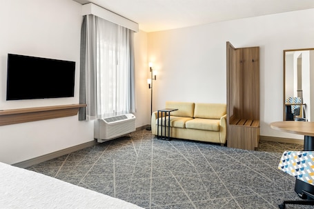 One king studio sofabed non smoking | In-room safe, desk, iron/ironing board, free cribs/infant beds. Hampton Inn & Suites Merced