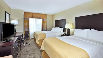 Pillowtop beds, in-room safe, desk, laptop workspace