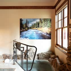 Romance Cabin | Living area | TV, fireplace, DVD player