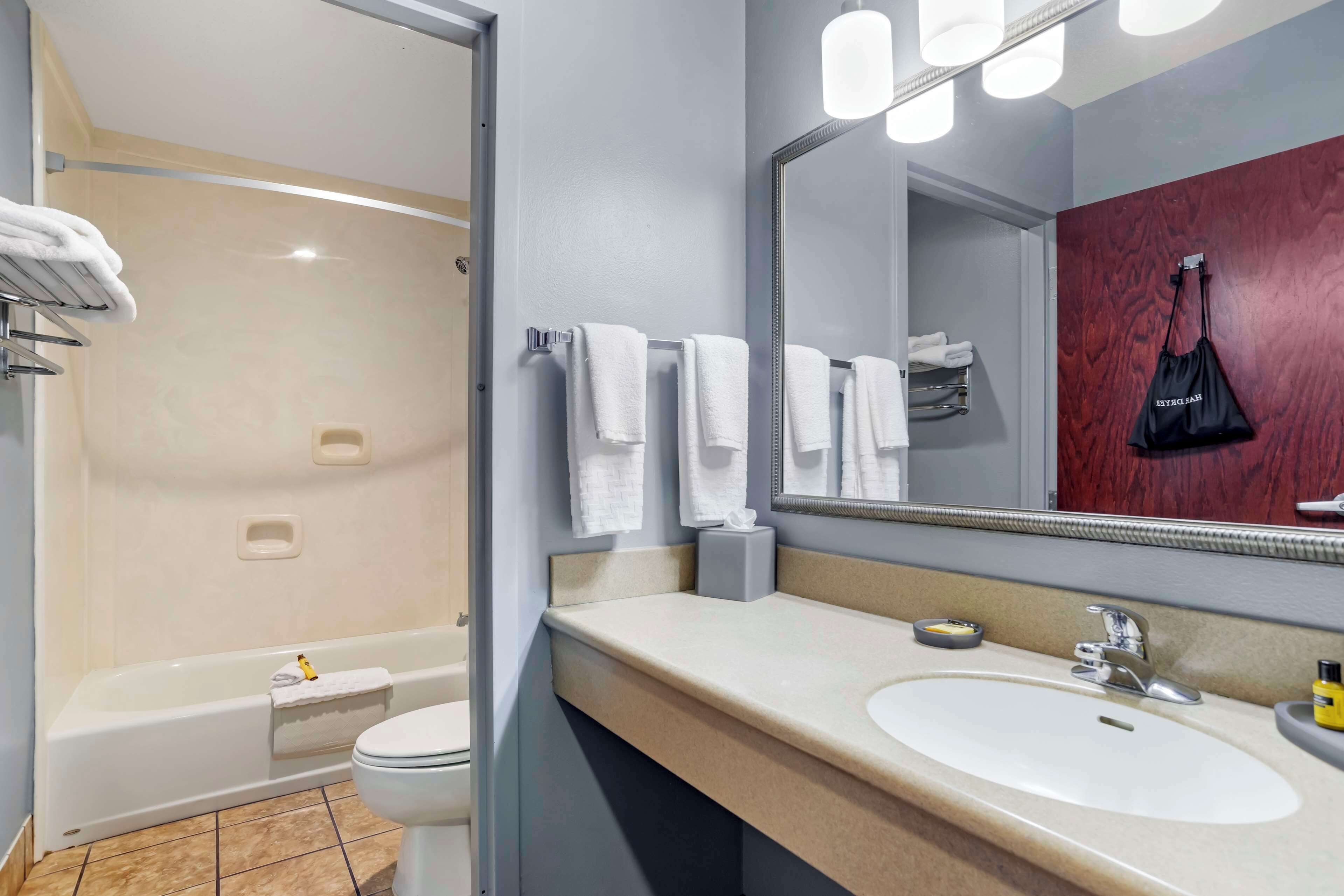 suite, 1 king bed, non smoking, kitchenette (with sofabed) | bathroom | rainfall showerhead, free toiletries, hair dryer, towels