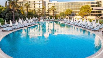 Indoor pool, seasonal outdoor pool