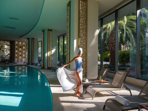 Indoor pool, seasonal outdoor pool