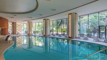 Indoor pool, seasonal outdoor pool