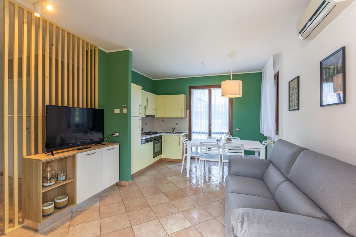 Villa, 2 Bedrooms | Living area | TV, fireplace, table tennis