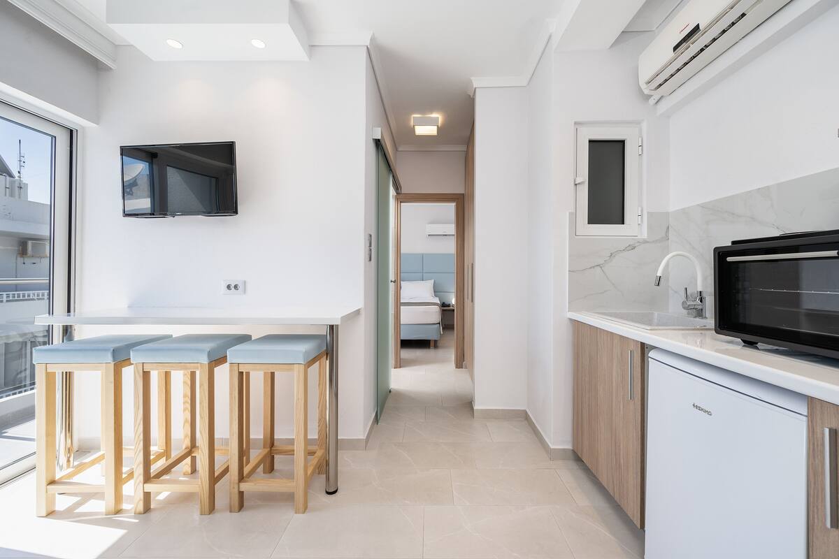 Leilighet, 1 queensize-seng | Oppholdsområde