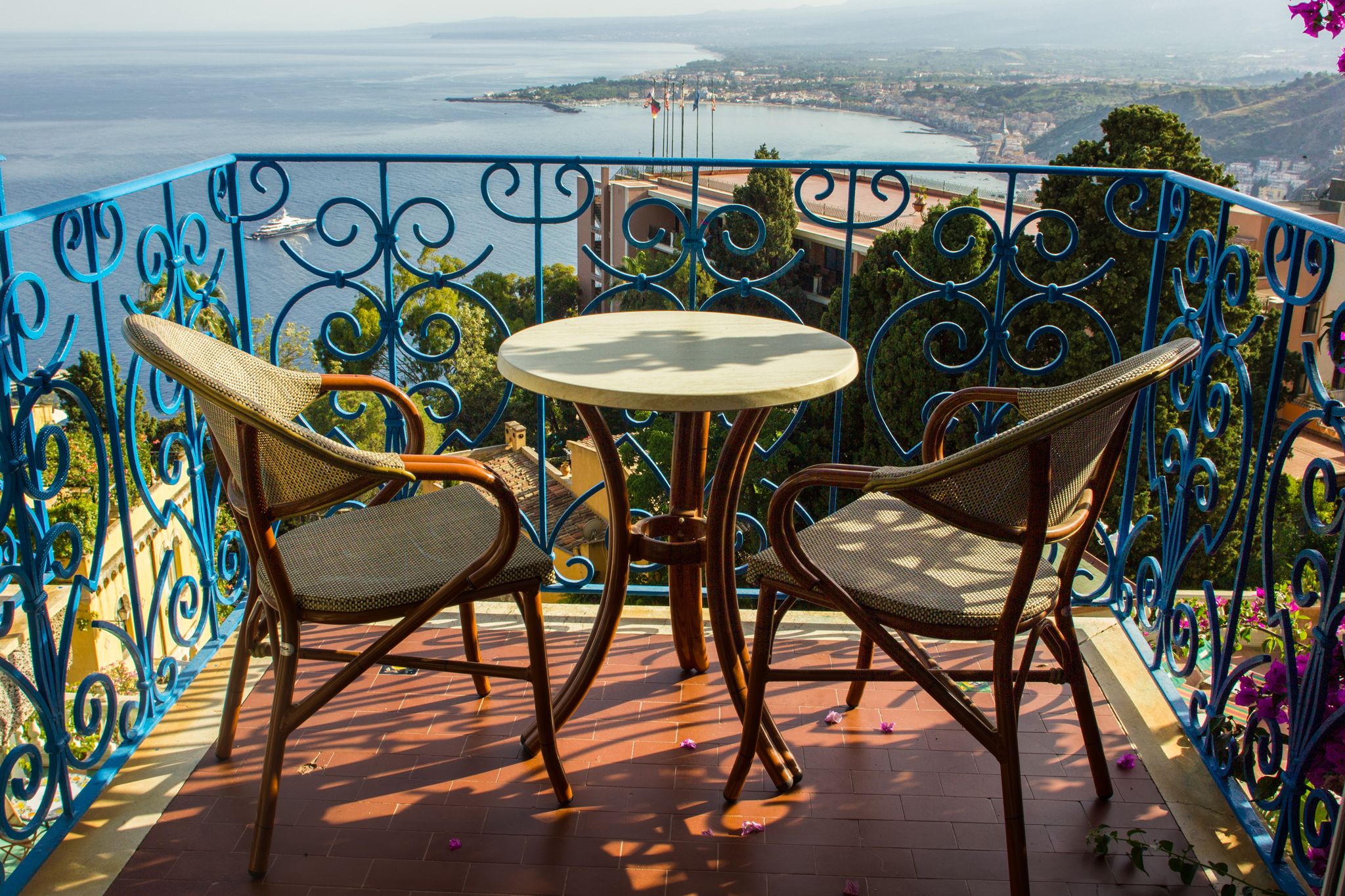 Blick von der Unterkunft