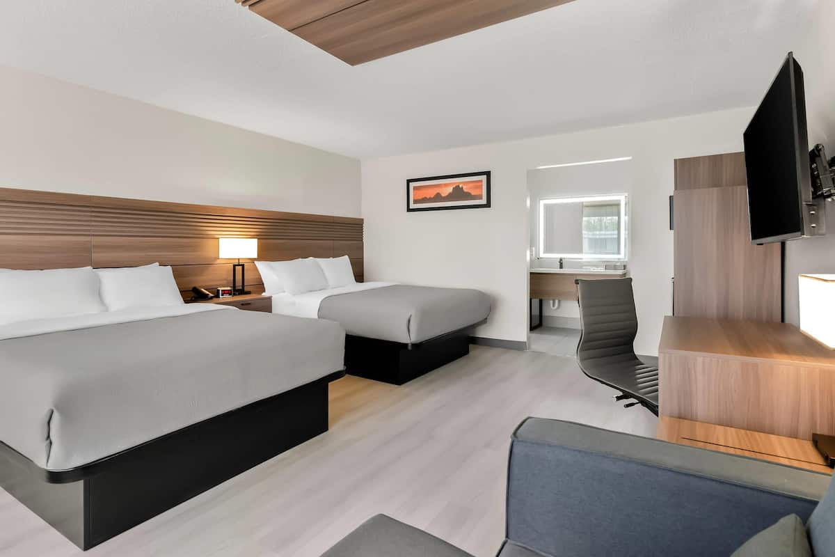 Escrivaninha, Wi-Fi de cortesia, roupa de cama