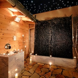 Sauna, steam room, body treatments, aromatherapy, hot stone massages