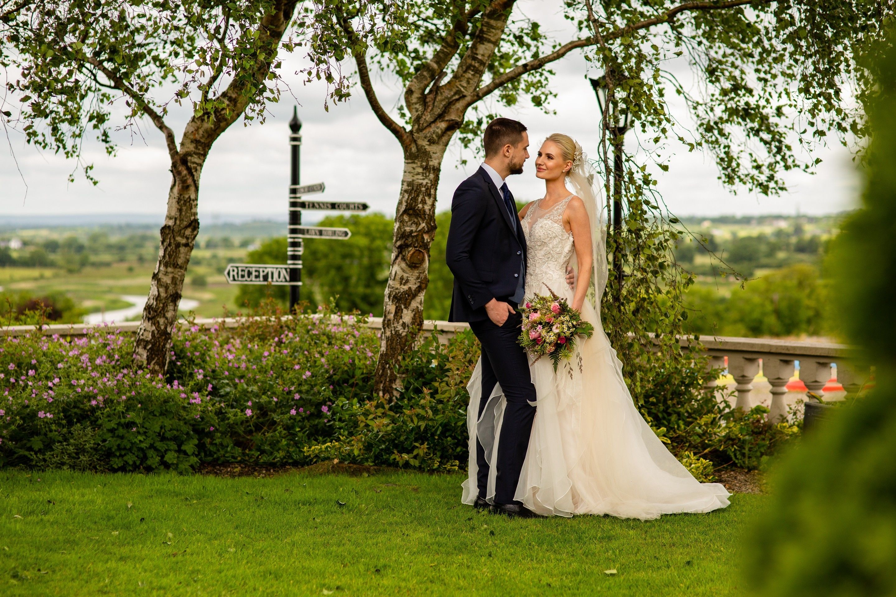 outdoor wedding area
