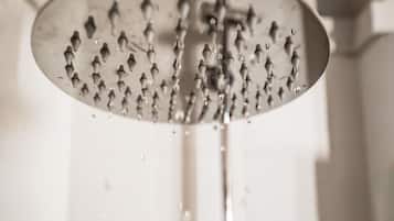 A showerhead with multiple nozzles.