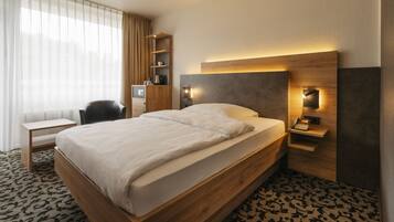 Comfort-Einzelzimmer | 1 Schlafzimmer, Allergikerbettwaren, Zimmersafe, Schreibtisch