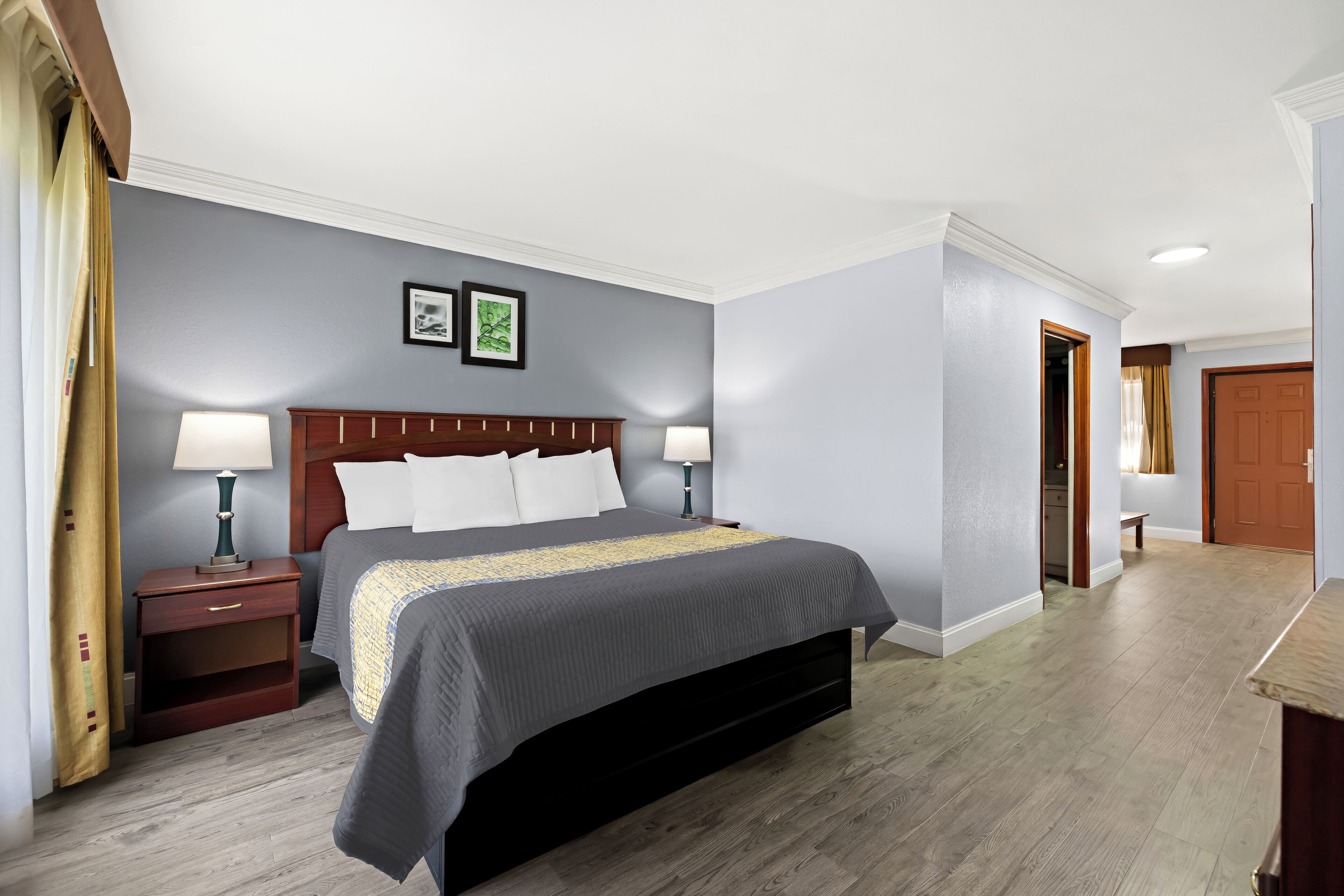 Suite Eksekutif, 1 Tempat Tidur King dengan tempat tidur Sofa, Bebas Asap Rokok, dapur kecil | Meja kerja, tirai kedap cahaya, setrika/meja setrika, dan Wi-Fi gratis