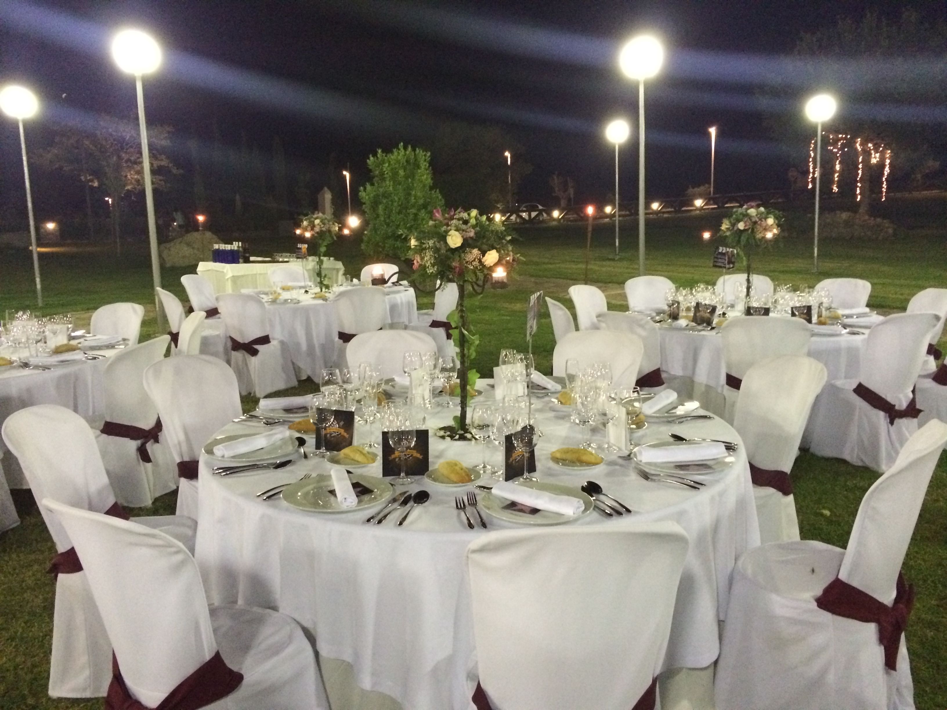 outdoor wedding area