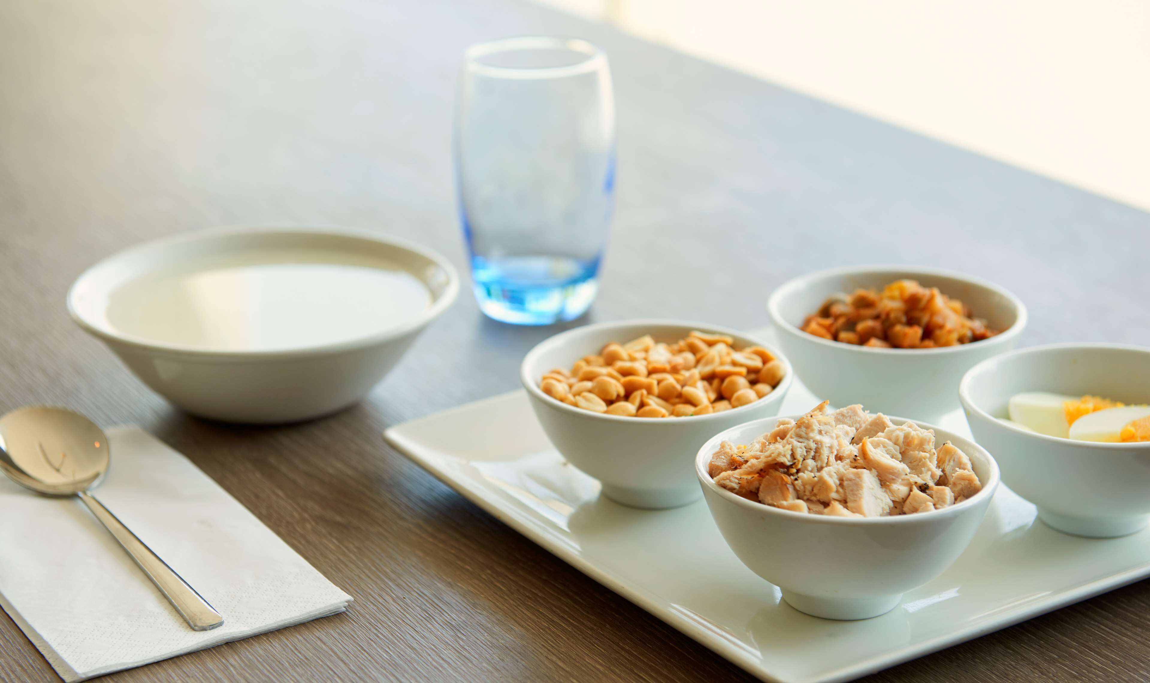 Frokost, lunsj og middag serveres