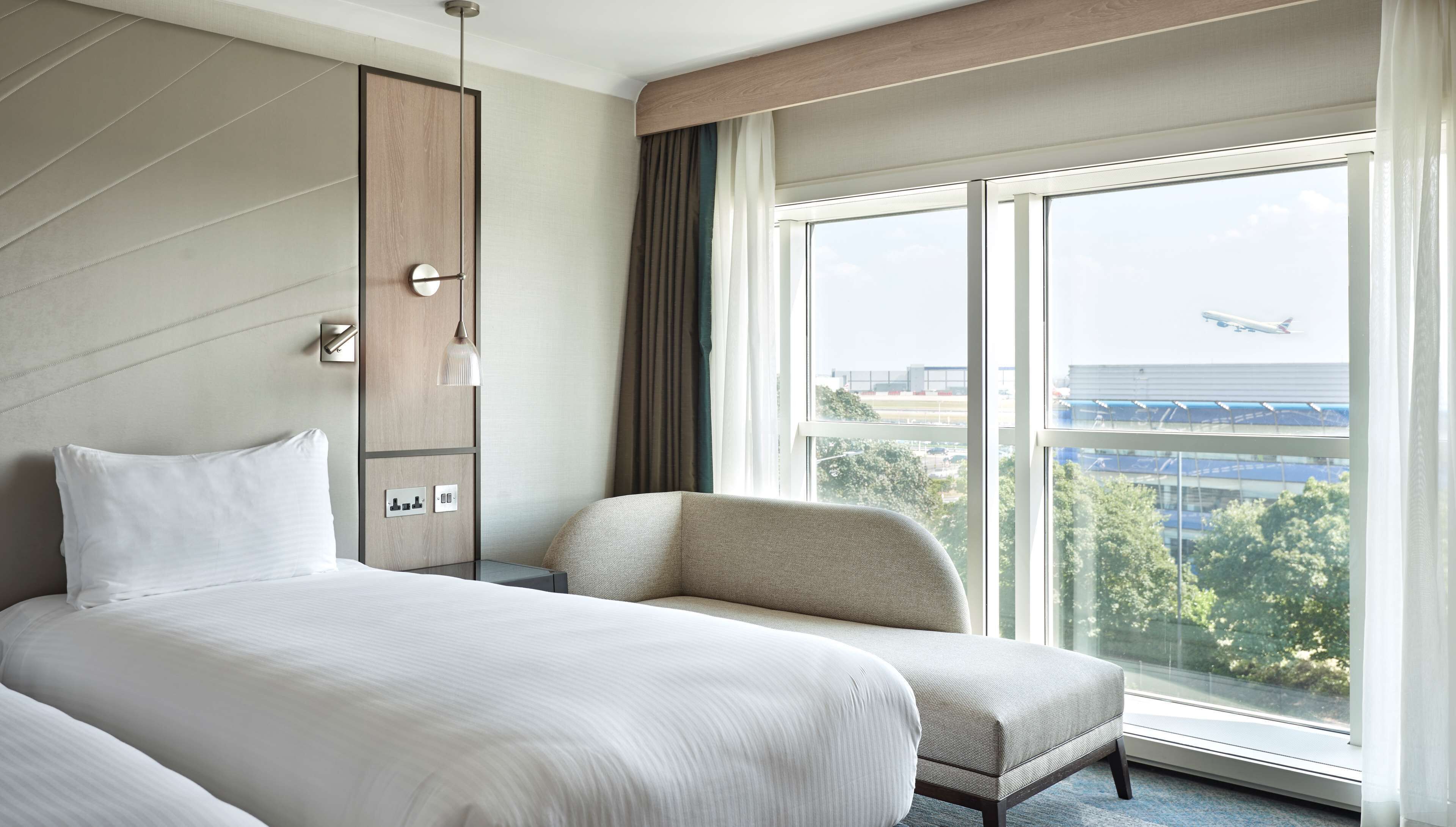 hypo-allergenic bedding, in-room safe, desk, laptop workspace