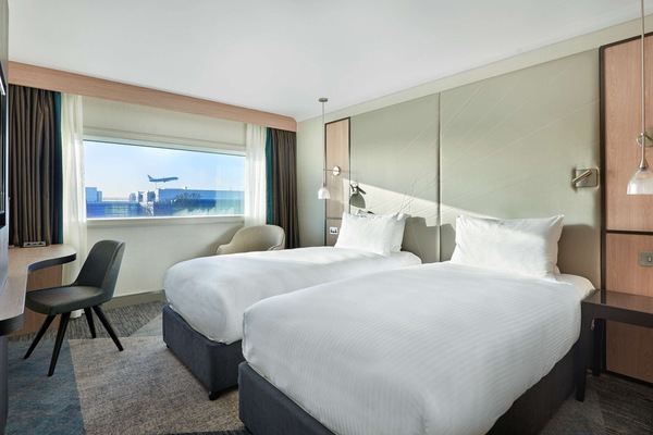 Hypo-allergenic bedding, in-room safe, desk, laptop workspace