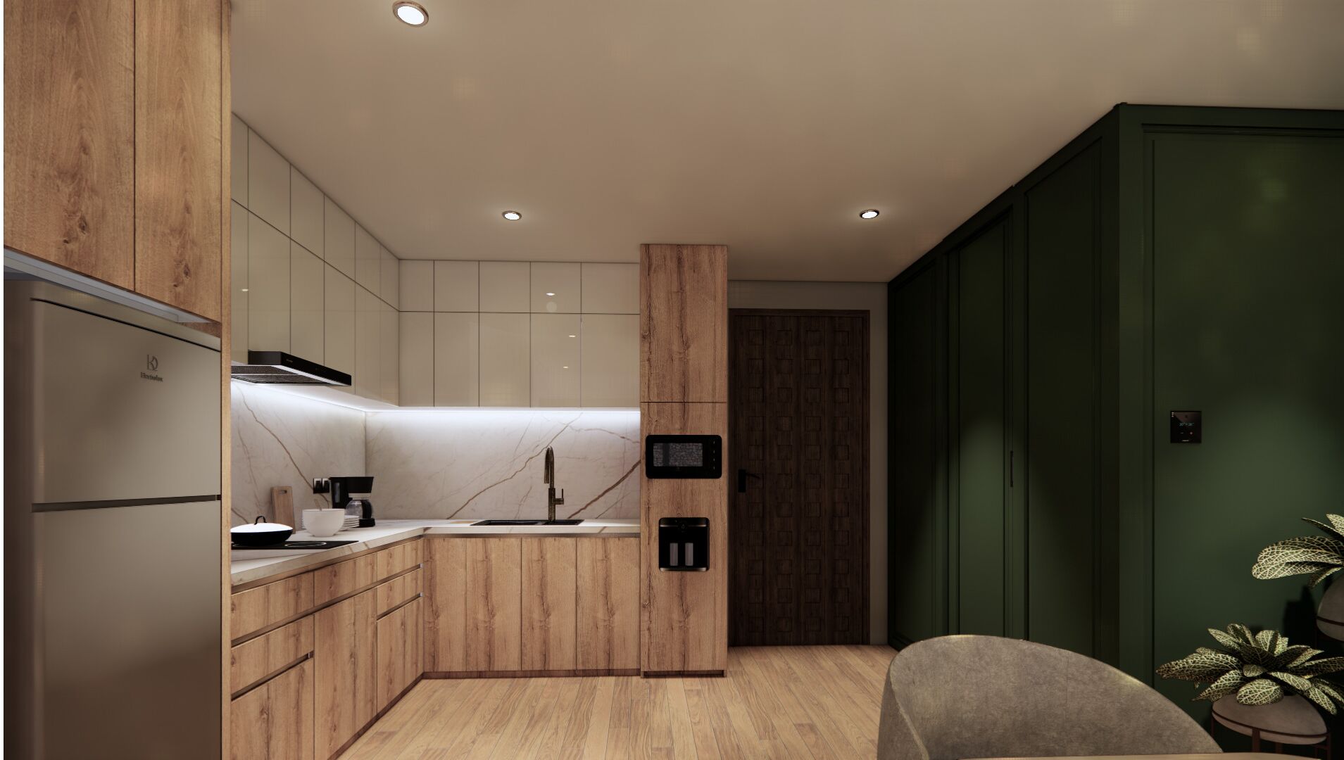 family room | private kitchen | espresso maker, coffee/tea maker, electric kettle