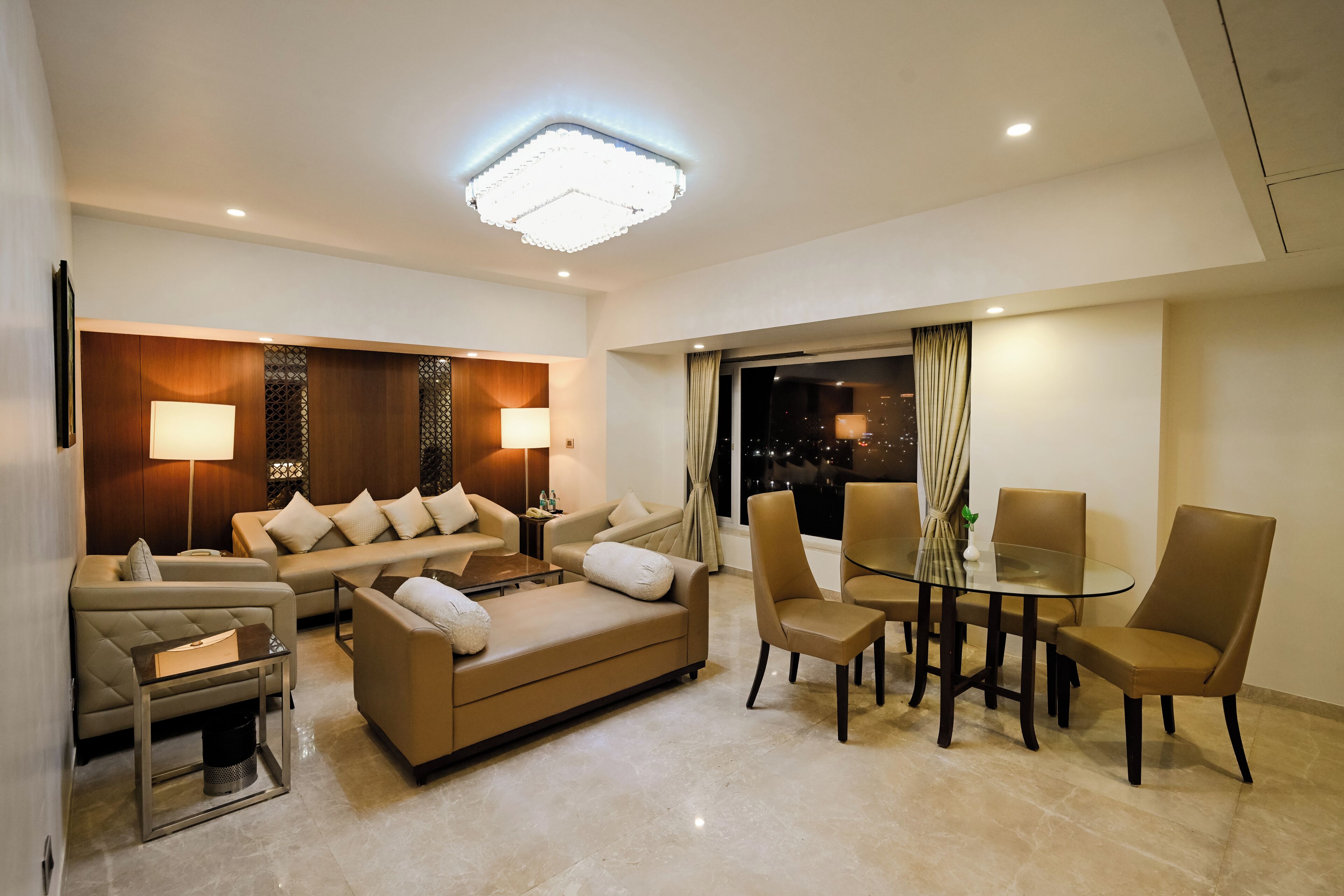 Grand Suite, 1 Double Bed | Living area | 32-inch LCD TV with satellite channels, TV