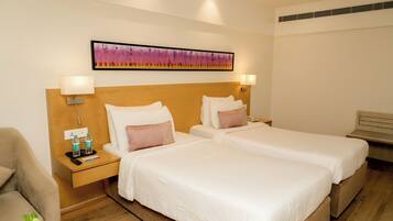 Minibar, in-room safe, desk, blackout curtains