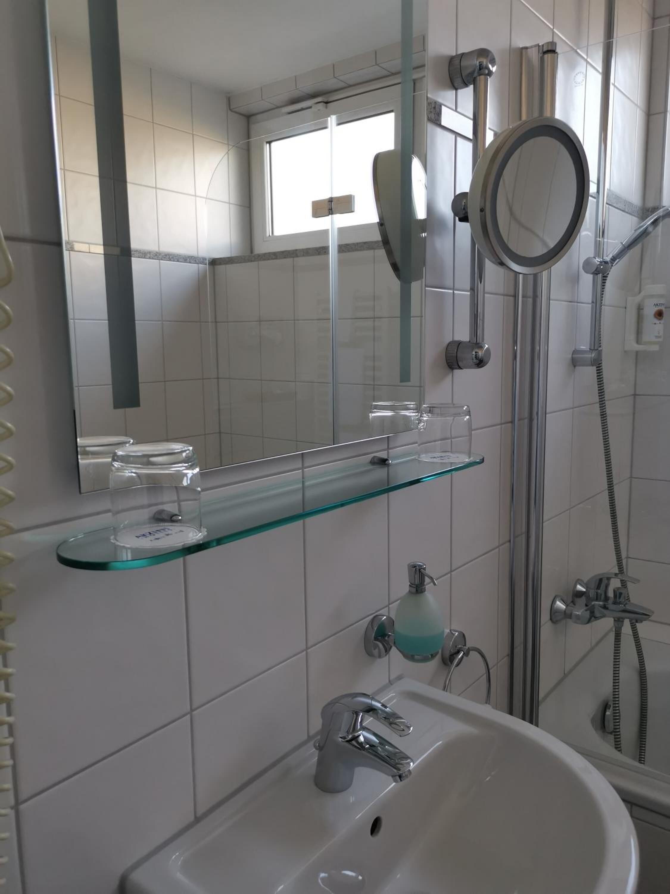 free toiletries, hair dryer, towels