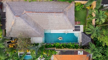 Honeymoon Villa, 1 Bedroom, Private Pool | 1 bedroom, minibar, in-room safe, individually decorated