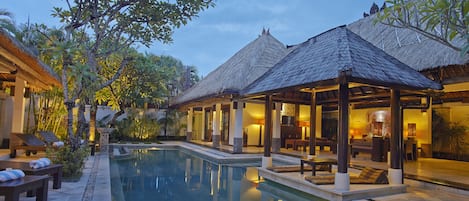 Family Villa, 3 Bedrooms, Private Pool | 1 bedroom, minibar, in-room safe, individually decorated