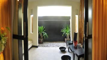 Espace de soins pour les couples, soins corporels, soins d'aromathérapie