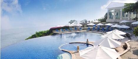 3 utendørsbassenger