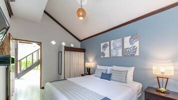 Premium bedding, down comforters, pillowtop beds, minibar