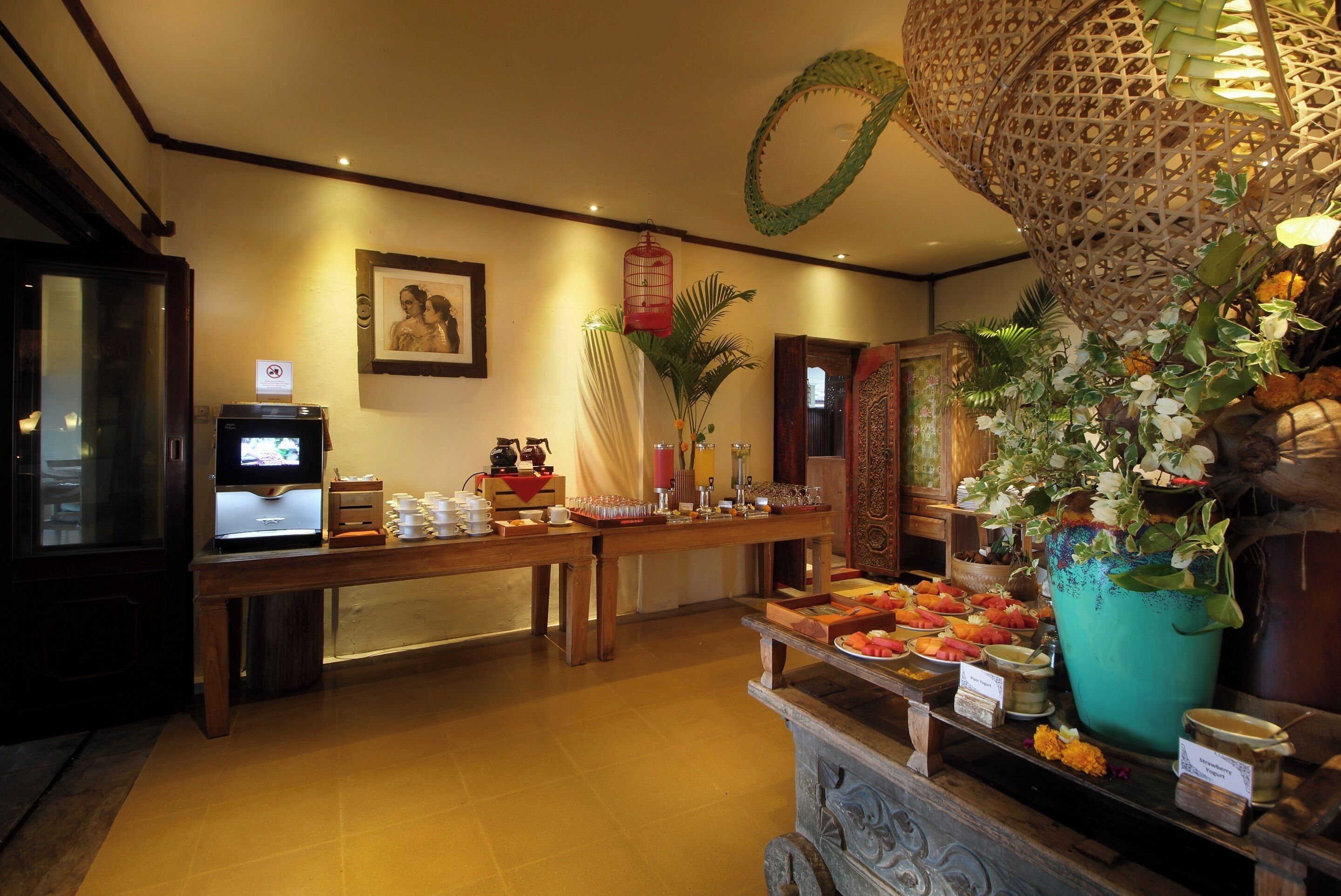 daily buffet breakfast (idr 150000 per person)