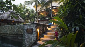 2 outdoor pools, open 7:00 AM to 8:00 PM, pool umbrellas, sun loungers