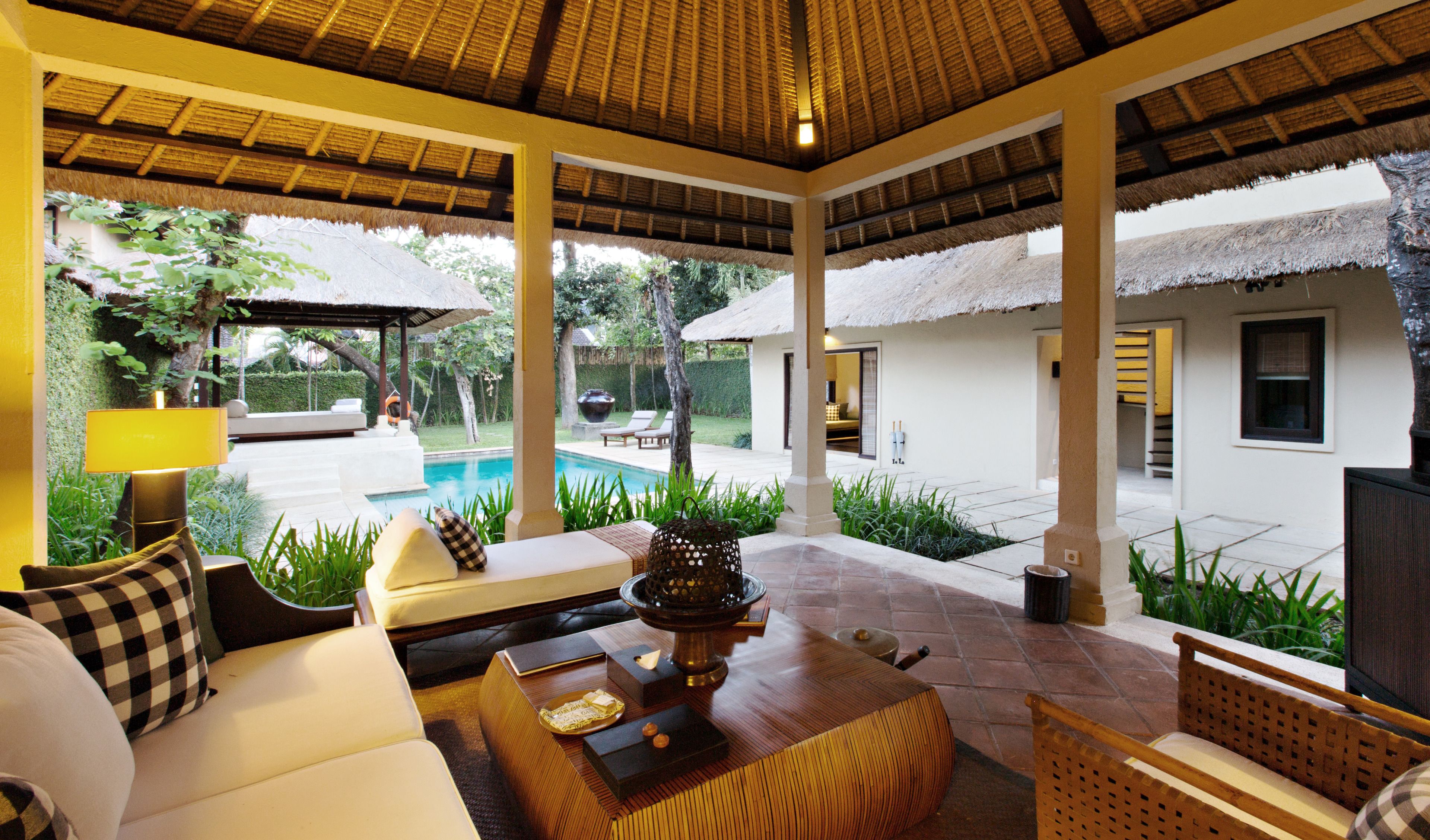 Villa, 2 Bedrooms, Private Pool | Living area | 43-inch Smart TV with cable channels, TV