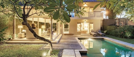 Villa - 1 sovrum - privat pool | Utsikt mot trädgården