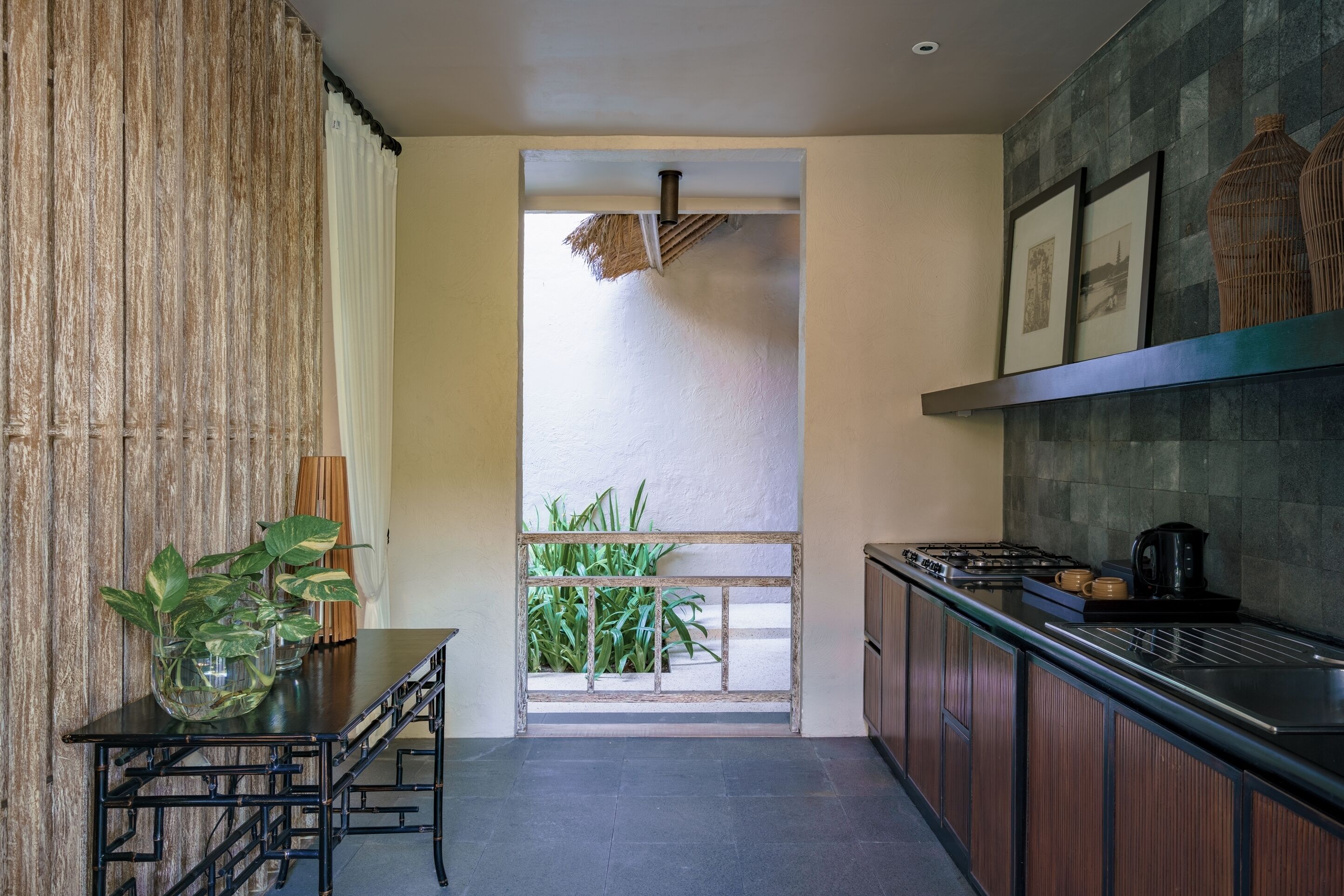 villa, 1 bedroom, private pool | private kitchen | fridge, stovetop, coffee/tea maker, electric kettle