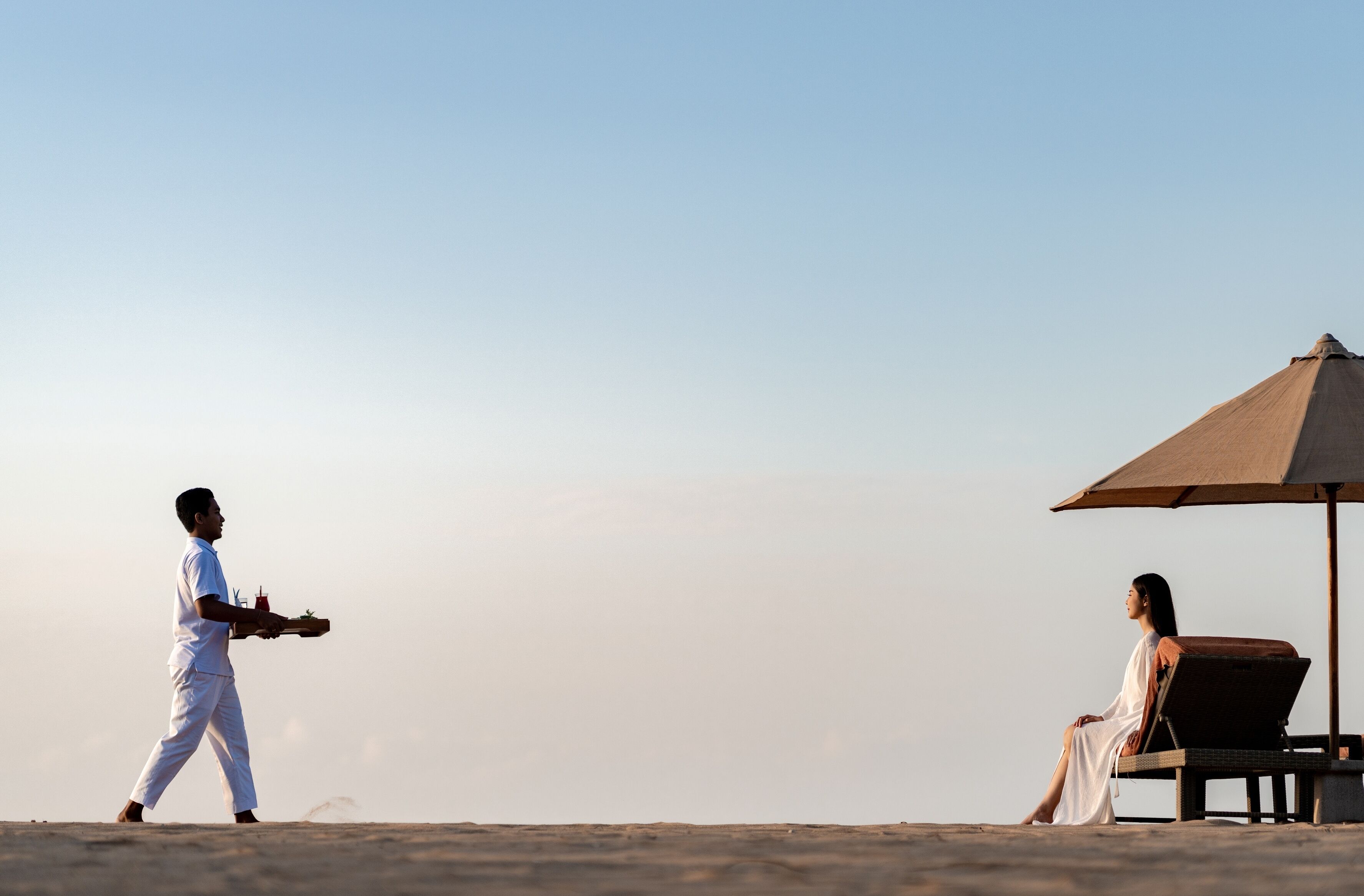 private beach nearby, white sand, free beach shuttle