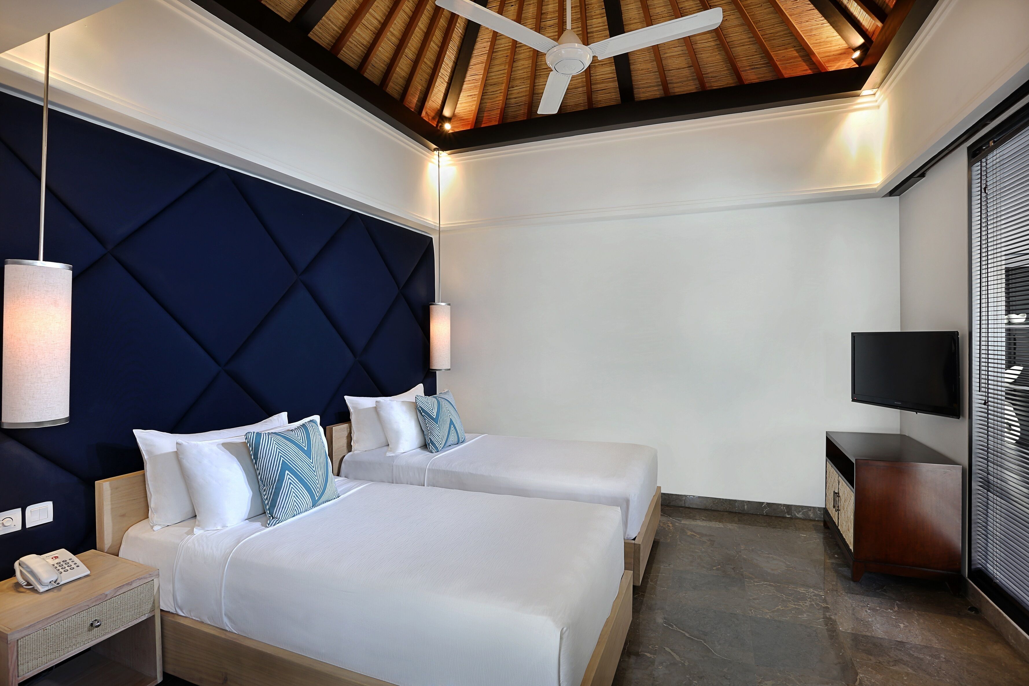 villa, 2 bedrooms | 1 bedroom, desk, iron/ironing board, free cots/infant beds