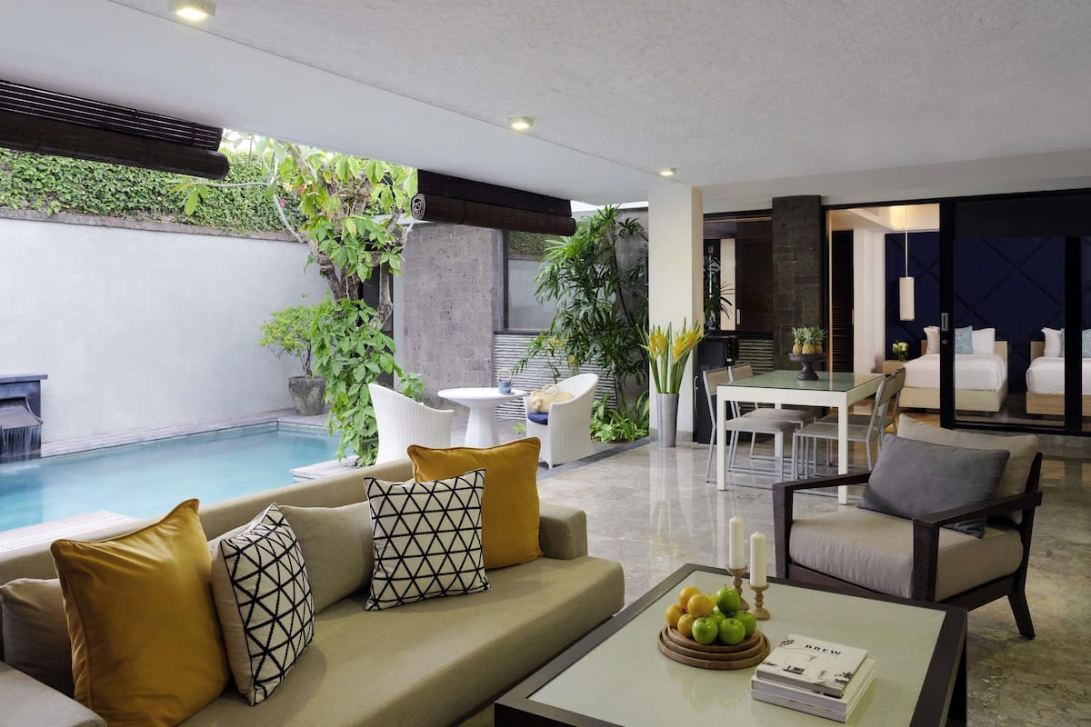 Villa, 2 habitaciones | Escritorio, tabla de planchar con plancha y cunas gratuitas