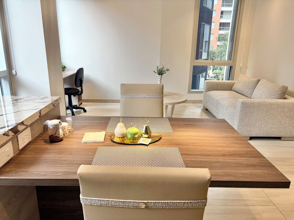 luxury apartment, 1 bedroom, housekeeping, city view | living area | 55-inch flat-screen tv with digital channels, tv