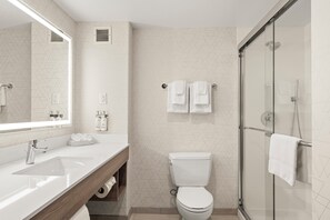 Hair dryer, towels