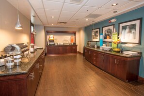 Free daily buffet breakfast