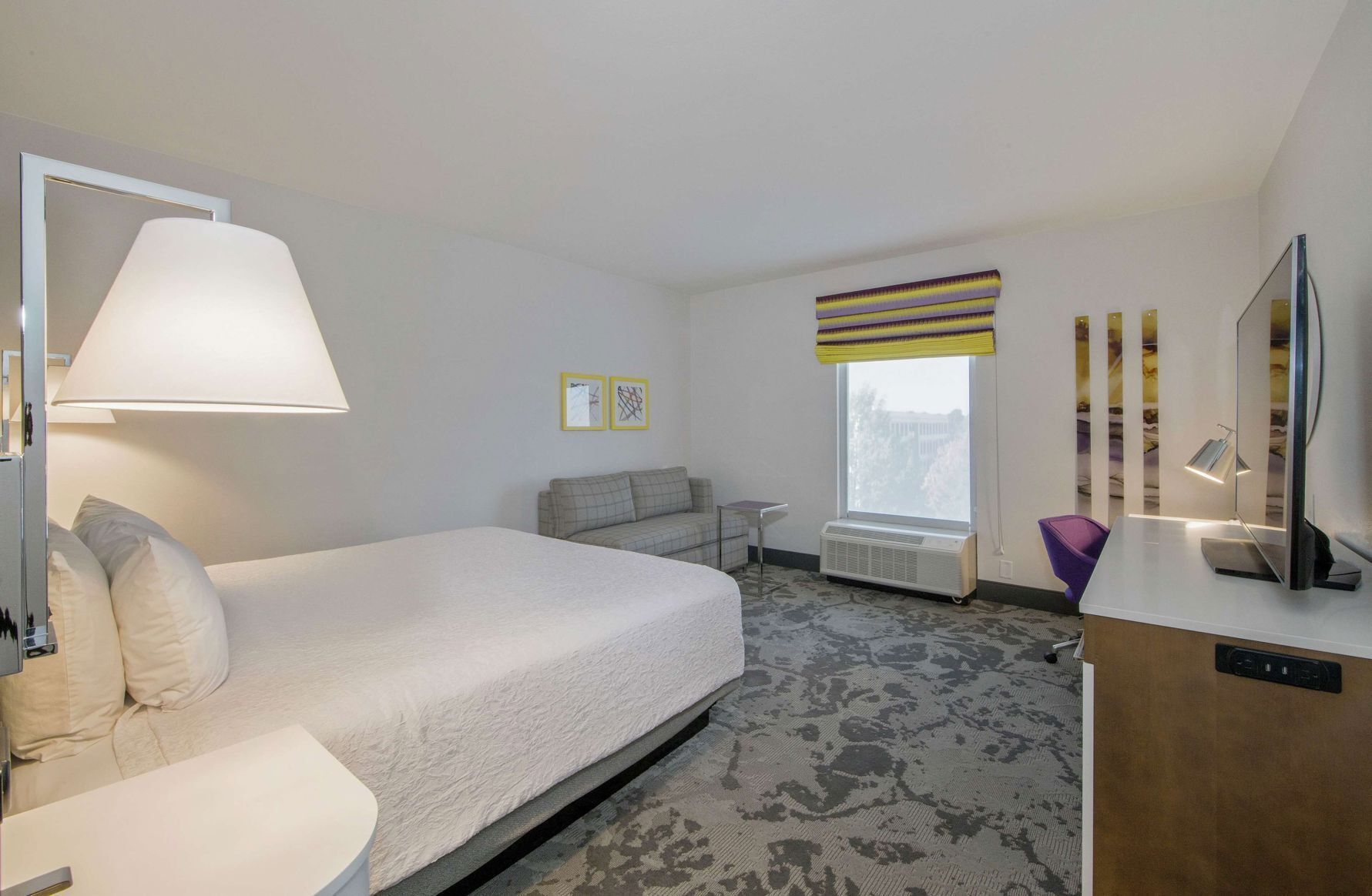 Minibar, desk, blackout drapes, iron/ironing board