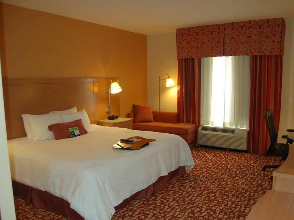 Minibar, desk, blackout drapes, iron/ironing board