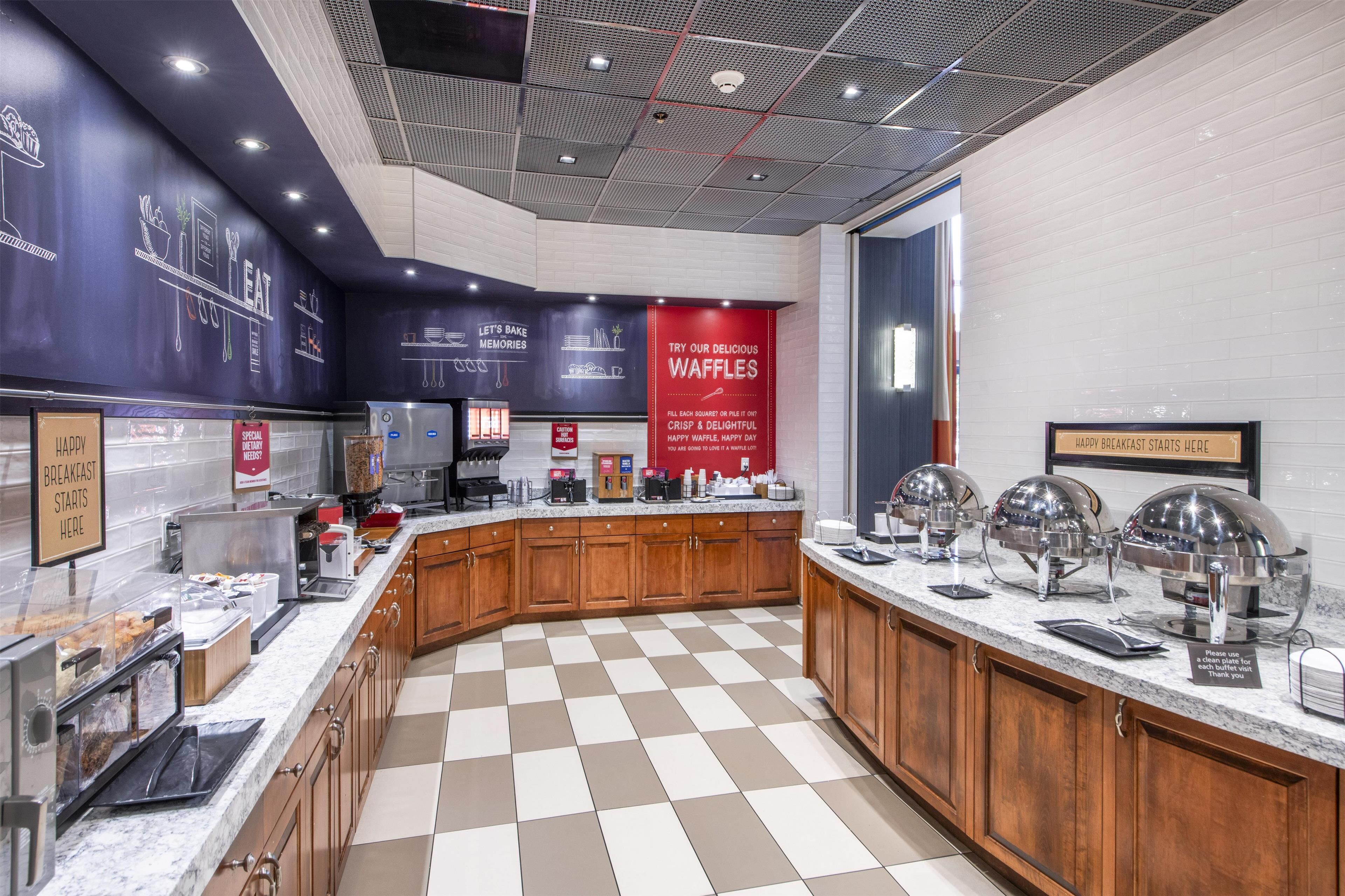 Free daily buffet breakfast