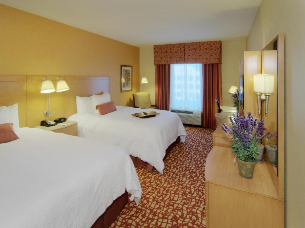 Minibar, desk, blackout drapes, iron/ironing board