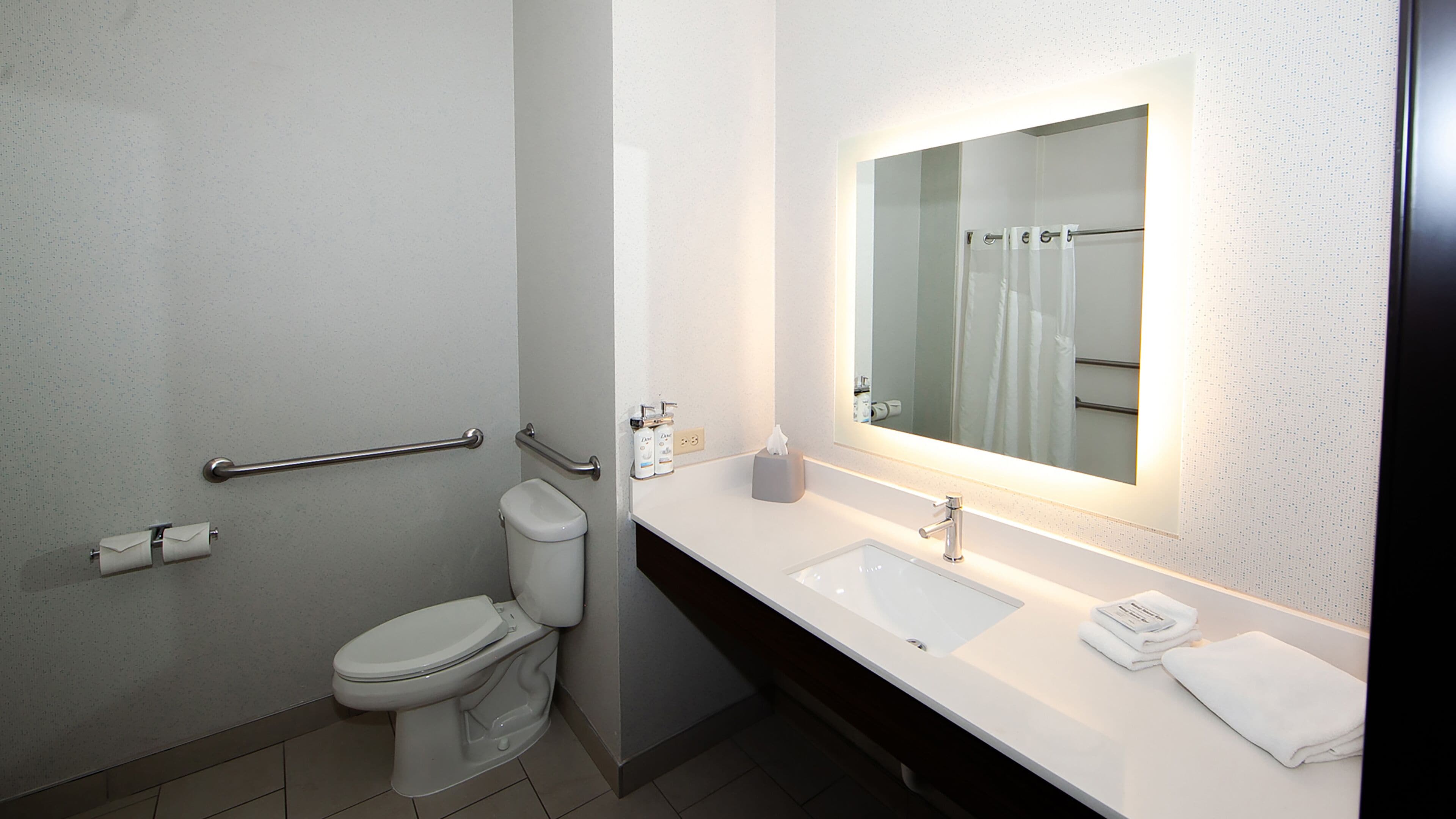 standard room, 2 queen beds, mobility accessible (accessible tub) | bathroom | free toiletries, hair dryer, towels