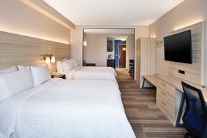 In-room safe, desk, laptop workspace, iron/ironing board