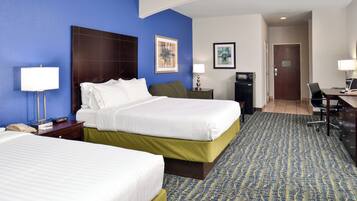 Standard Room, 2 Queen Beds | In-room safe, desk, iron/ironing board, cribs/infant beds