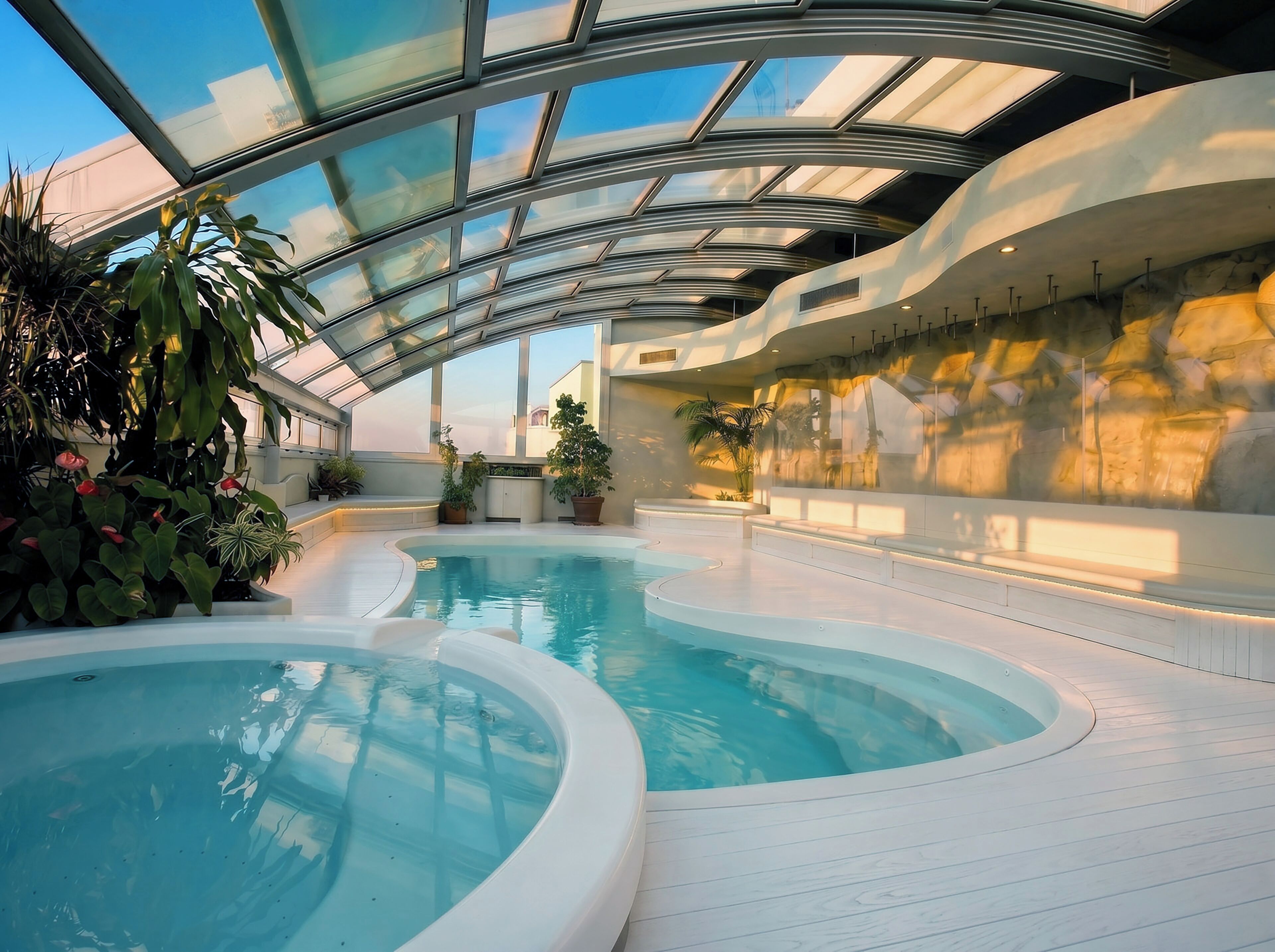 Piscine sur le toit